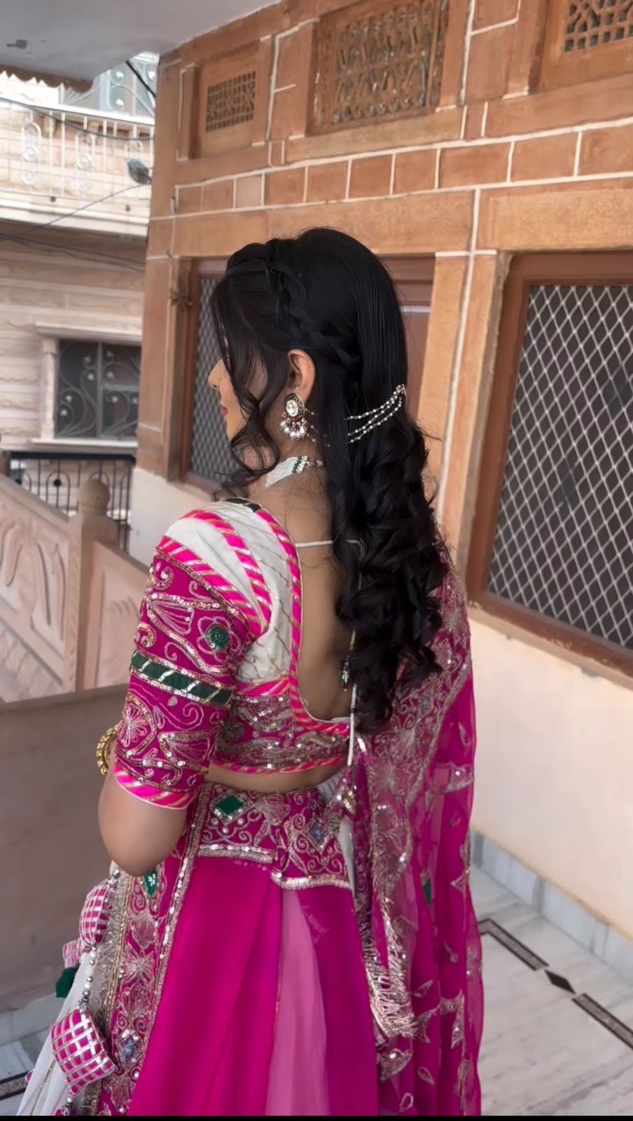 women’s navratri special roman silk lehenga choli with embroidered dupatta | 6 meter flair festive garba outfit