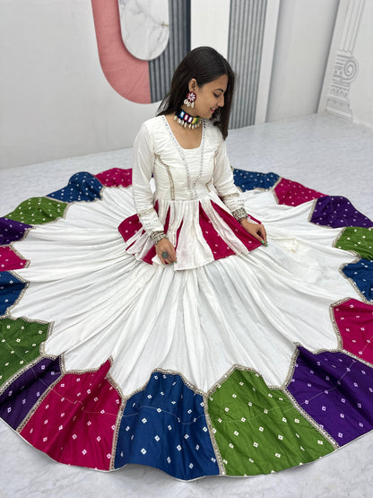 Women’s Navratri Special Pure Cotton Kediyu Lehenga Set | 6 Meter Flair Traditional Garba Outfit