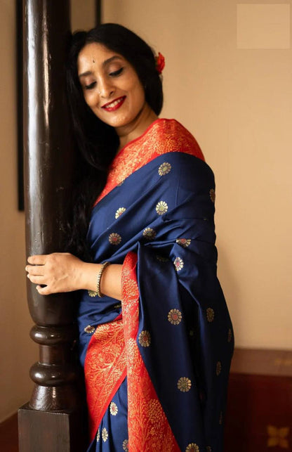 Women’s Soft Lichi Silk Saree with Rich Pallu & All Over Jacquard Work | Traditional Festive Saree Collection
