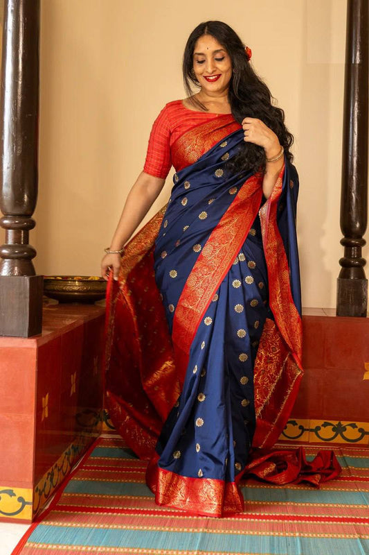 Women’s Soft Lichi Silk Saree with Rich Pallu & All Over Jacquard Work | Traditional Festive Saree Collection