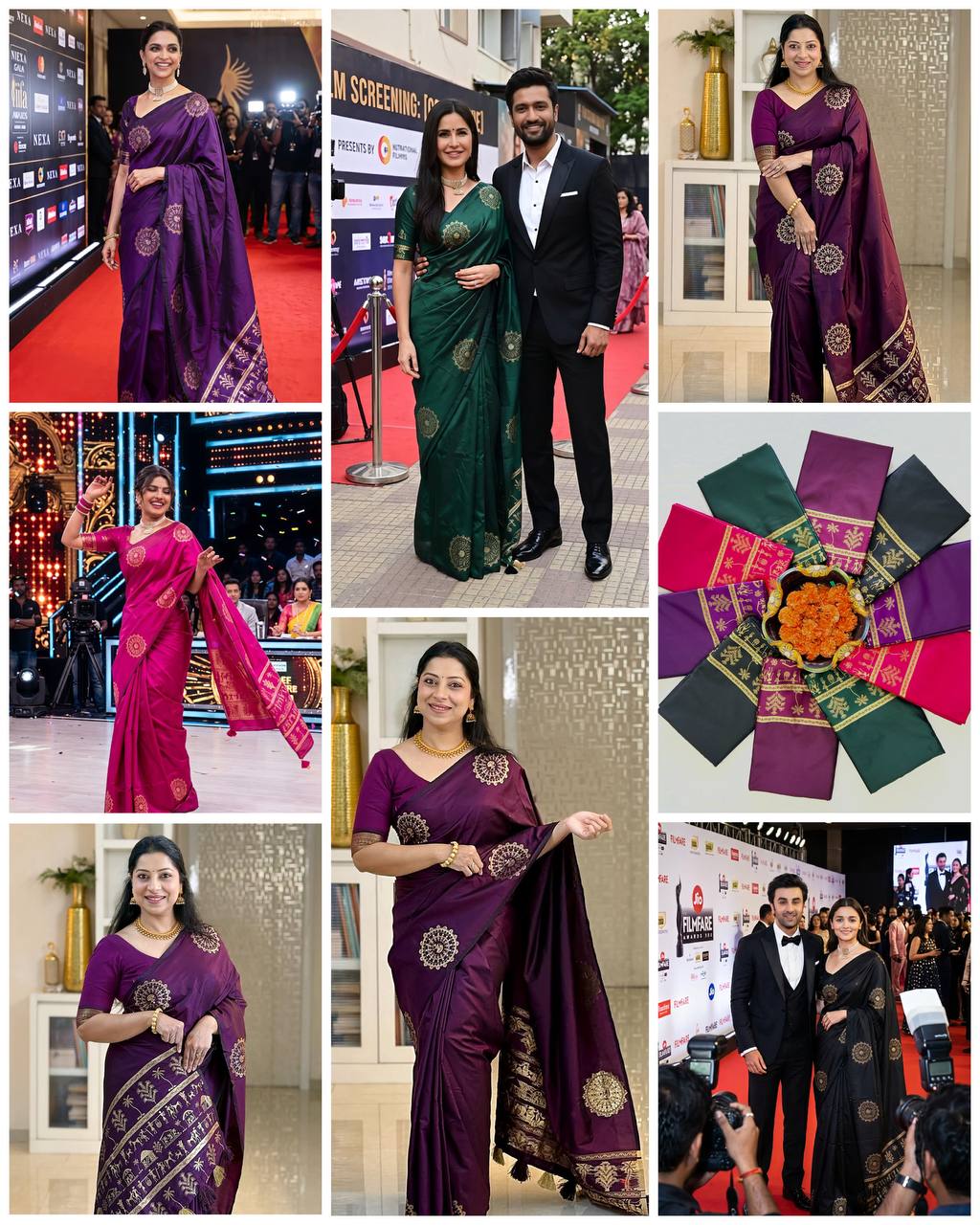 women’s soft lichi silk saree with rich pallu & jacquard work | traditional festive silk saree collection