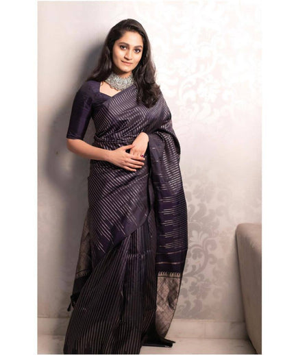 Women’s Soft Lichi Silk Saree with Rich Pallu & Jacquard Weaving | Elegant Traditional Saree Collection
