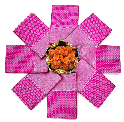 Women’s Soft Lichi Silk Saree with Rich Pallu & Jacquard Weaving | Heavy Brocade Blouse Festive Saree