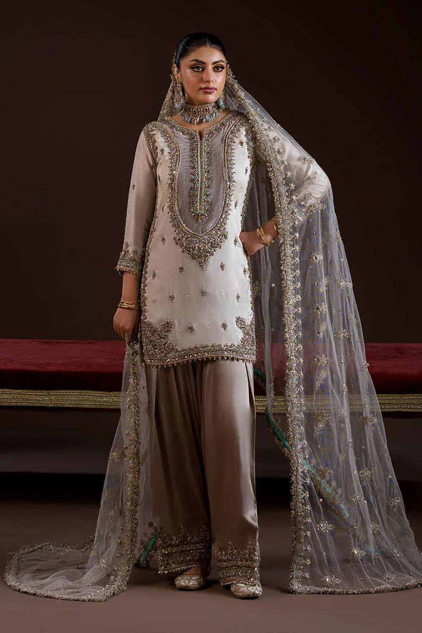 for this eid 🌙 our sequence embroidery worked top, plazzo and dupatta