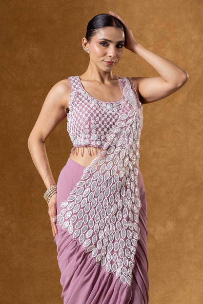 SAREE WITH FULLY EMBROIDERED