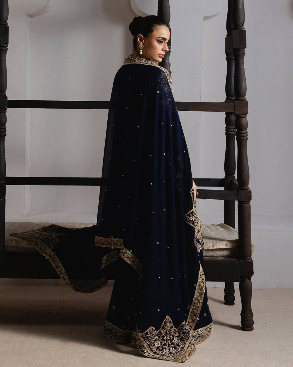 eid 🌙 exclusive and trendy for wedding season our sequence embroidery worked top, plazzo and dupatta in gmy silk