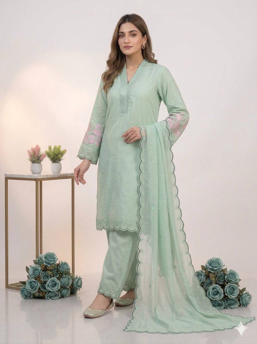 women’s white chanderi suit set with sequence embroidery & organza dupatta | elegant festive ethnic wear