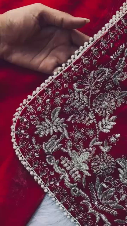 FOR THIS EID 🌙 OUR SEQUENCE EMBROIDERY WORKED TOP, PLAZZO AND DUPATTA