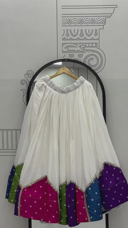 Women’s Navratri Special Pure Cotton Kediyu Lehenga Set | 6 Meter Flair Traditional Garba Outfit