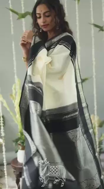 Women’s Soft Lichi Silk Saree with Rich Pallu & Jacquard Weaving | Traditional Elegant Saree Collection