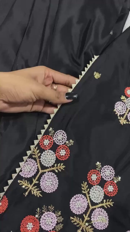 HANIA AMIR INSPIRED THIS SESSION SEQUENCE EMBROIDERY WORKED TOP, FARSI SALWAAR WITH DUPATTA
